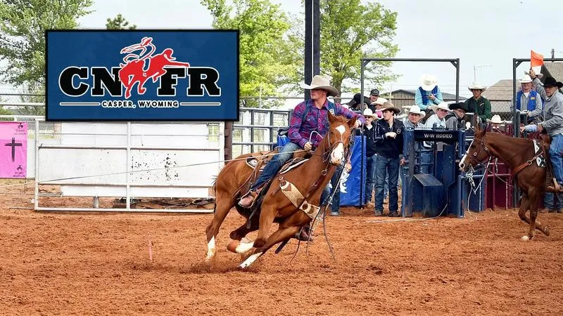 Harrison's Team Roping Run Leads Bulldogs at CNFR