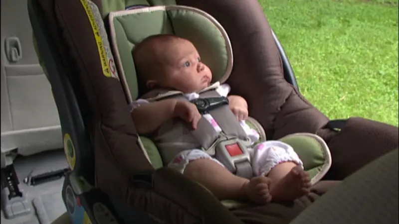 Baby safely rescued after becoming trapped inside locked car in Tulsa