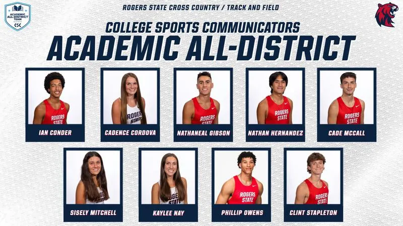 Nine from RSU Cross Country/Track and Field Earn CSC Academic All-District Honors