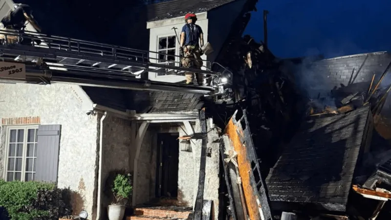 Bartlesville firefighters contain house fire after garage collapse