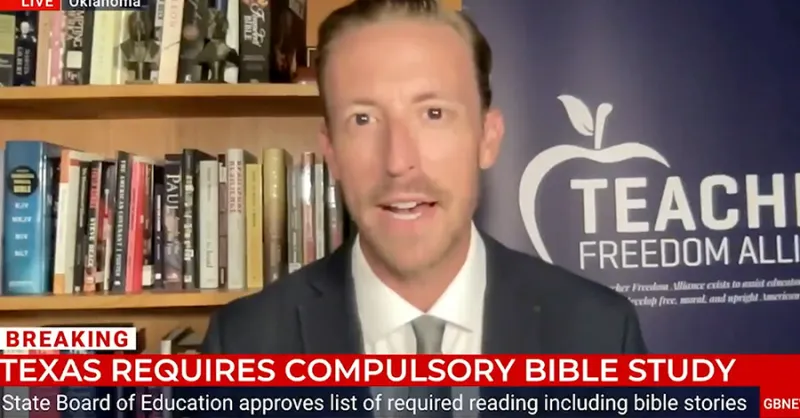 Ryan Walters Celebrates New Texas Bible-Study Mandate...