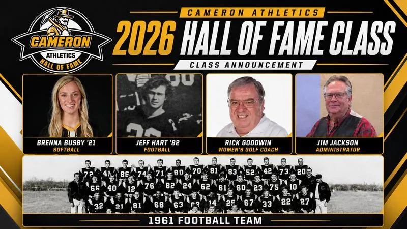 Cameron Athletics Announces Hall of Fame Class of 2026