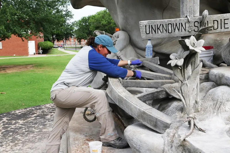 Conservator Reflects on Rogers State University Statue Preservation Project