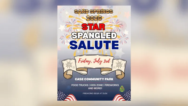 City of Sand Springs hosting annual "Star-Spangled Salute" fireworks show
