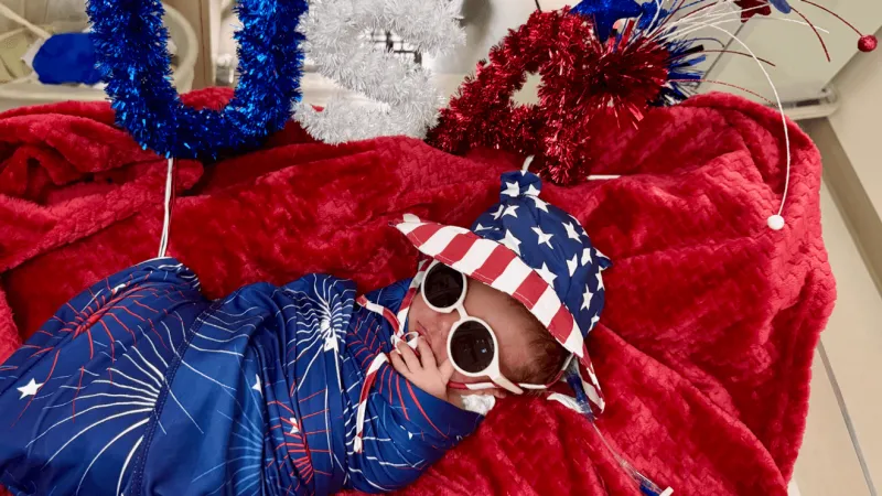 Ascension St. John shares photos of NICU babies celebrating America's 250th birthday