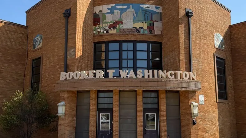 Tulsa Foundation for Architecture giving tours of Booker T. Washington High School