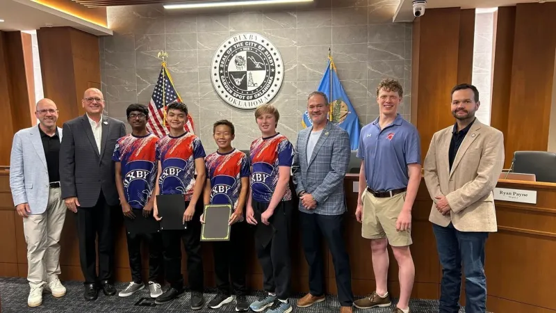 City of Bixby honors middle school robotics team with proclamation