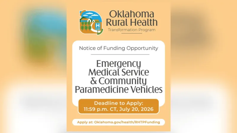 RHTP offering grants for paramedicine vehicles serving rural Oklahoma