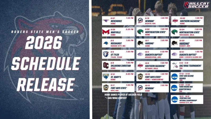 2026 Men's Soccer Schedule Release
