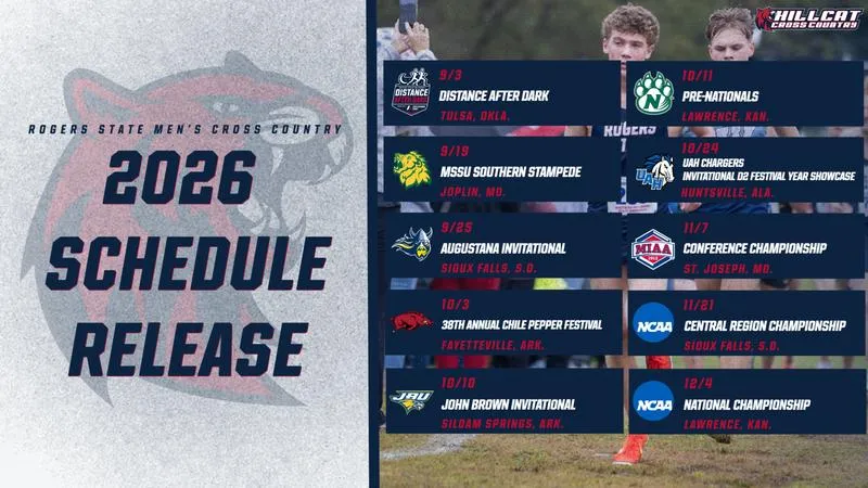 2026 Men's Cross Country Schedule Release