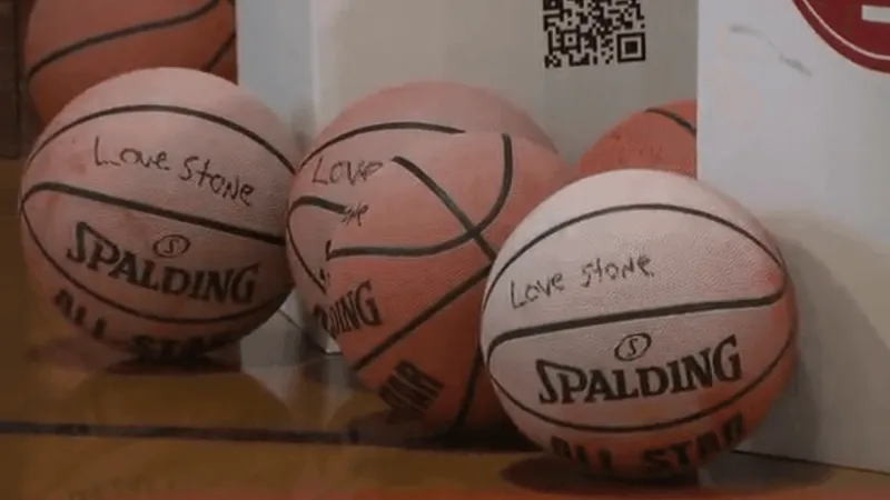 Zarrow International receives donation of 250 "Love Stone" basketballs