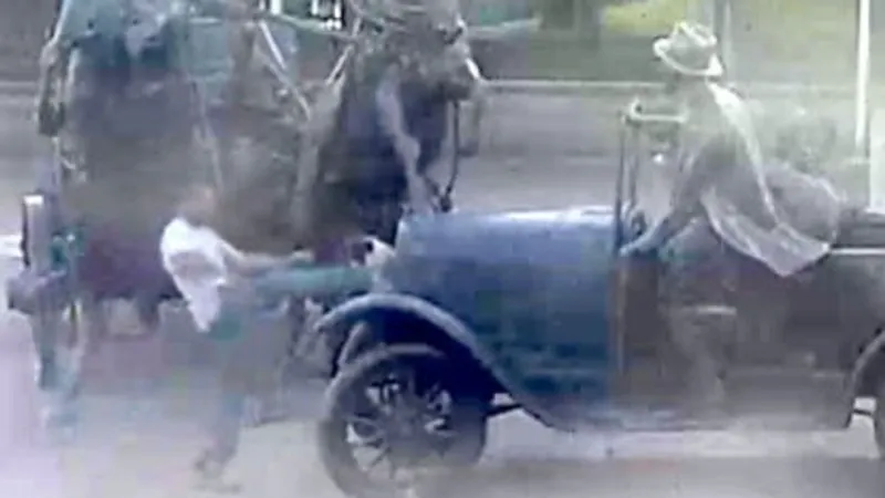 Police: Vandal breaks headlight off Route 66 Model T statue