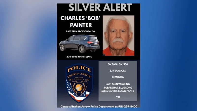 BAPD: Silver Alert issued for 83-year-old man last seen in Catoosa