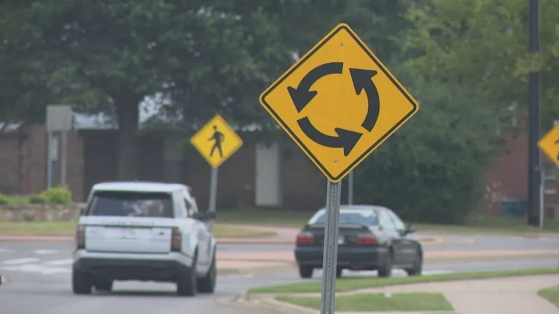 Oklahoma City opens first double roundabout to improve traffic safety