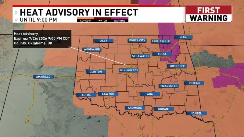 Heat advisory in effect, more to follow this week