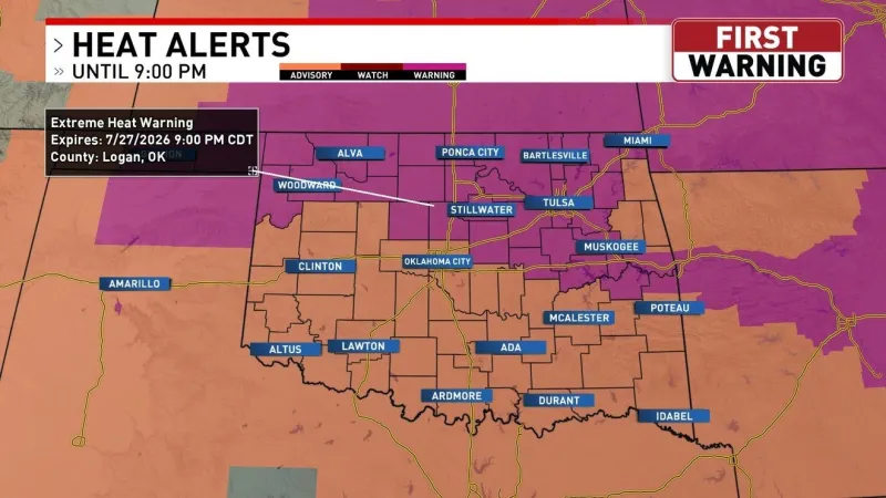 Extreme heat warning in effect, some heat relief on the horizon