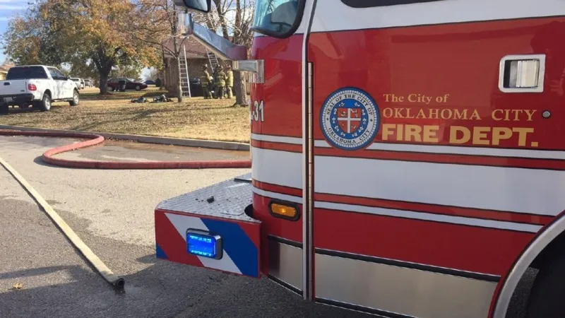 Residential fire reported on Linwood Boulevard in Oklahoma City Sunday afternoon