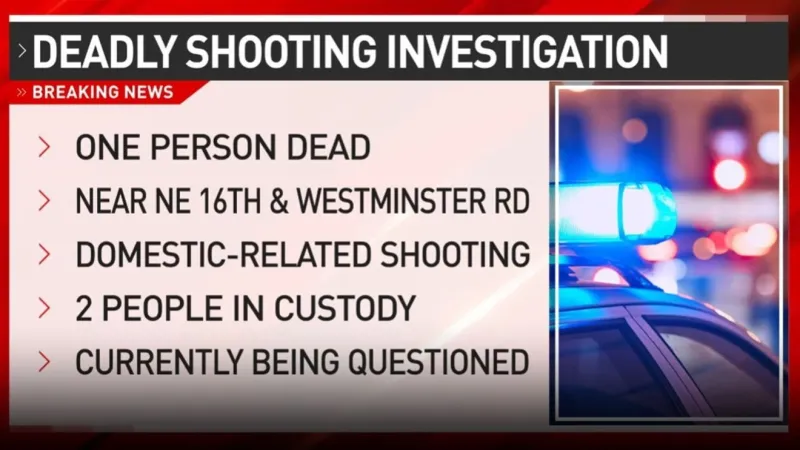One dead, two in custody after domestic-related shooting in Nicoma Park
