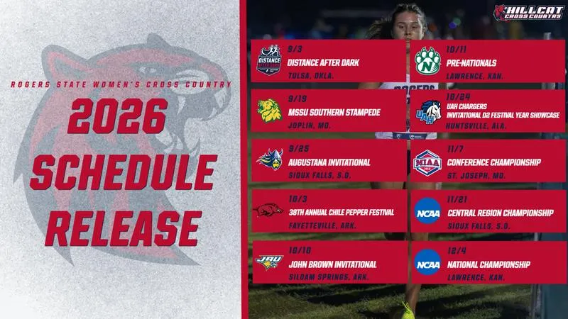 2026 Women's Cross Country Schedule Release