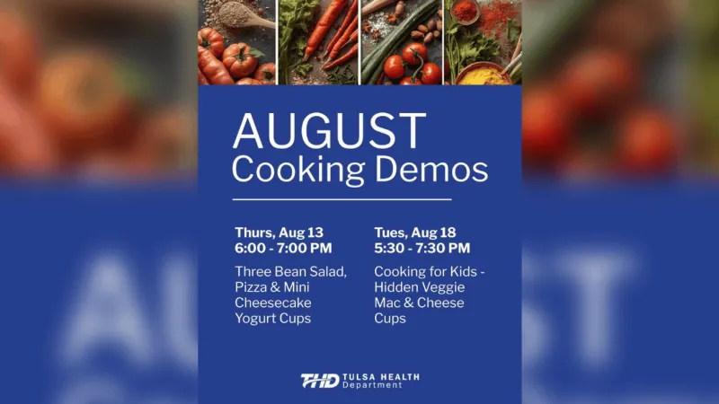 Tulsa Health Department to hold free back-to-school cooking demonstrations