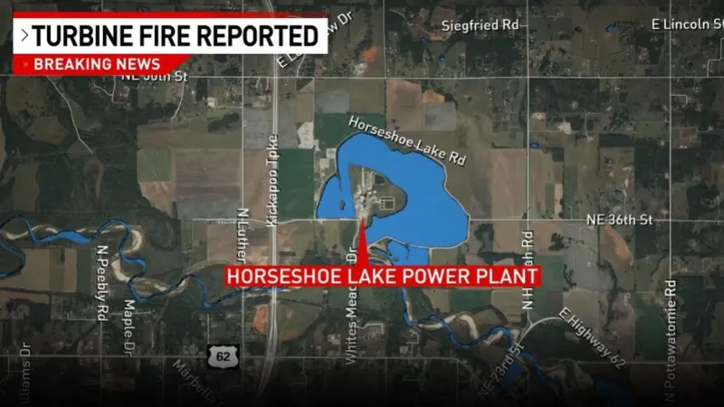 Crews respond to possible turbine fire at metro power plant