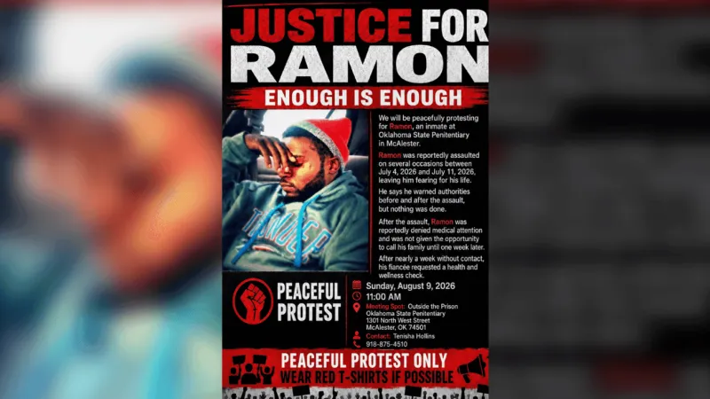 Family of Oklahoma State Penitentiary inmate alleges assaults, plans protest