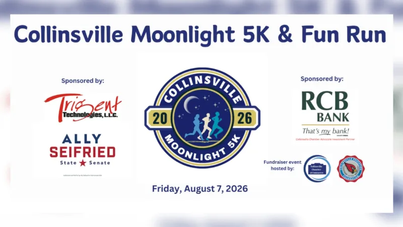 Collinsville holding 4th Annual Collinsville Moonlight 5K and Fun Run