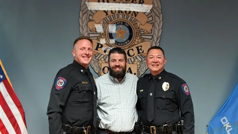 Yukon police celebrate promotions of chief, deputy chief