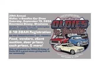 39th Annual Oldies ?n Goodies Car Show in Downtown Dewey September 19, 2026