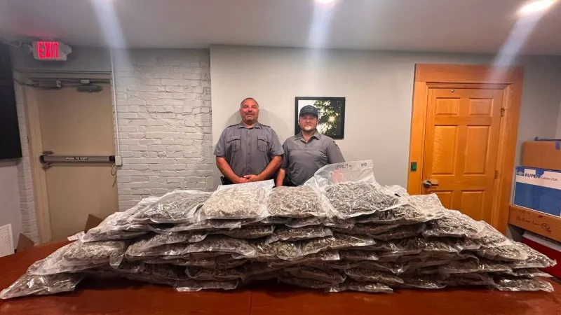 Perkins traffic stop leads to 65 pounds of marijuana found in trunk, driver arrested