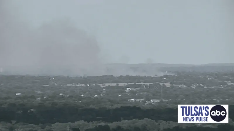 Firefighters responding to large grassfire near 126th and Memorial