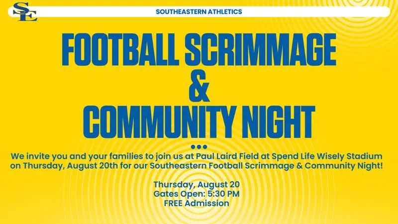 SE Hosts Football Scrimmage and Community Night on Aug. 20