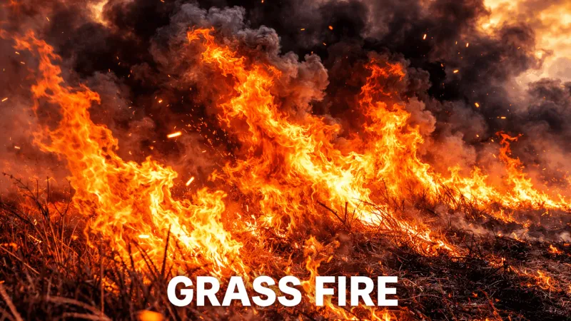 Anadarko evacuations underway as grass fire burns near Park and Caddo Roads