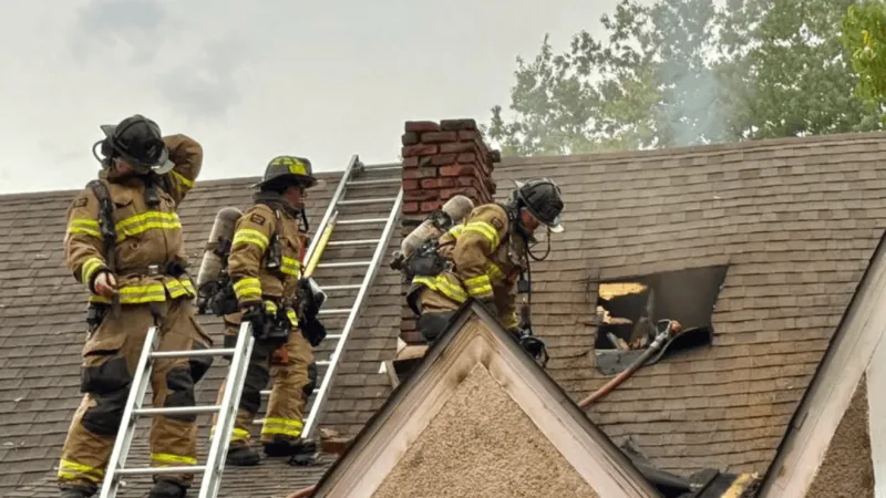 TFD responds to duplex attic fire caused by lightning strike