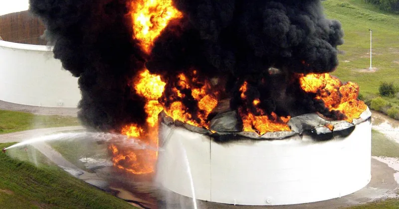 What happened the last time tanks caught fire at Explorer Pipeline in Glenpool?