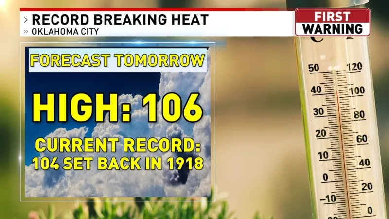 A 108-year-old record could be broken tomorrow with extreme heat warnings also in effect