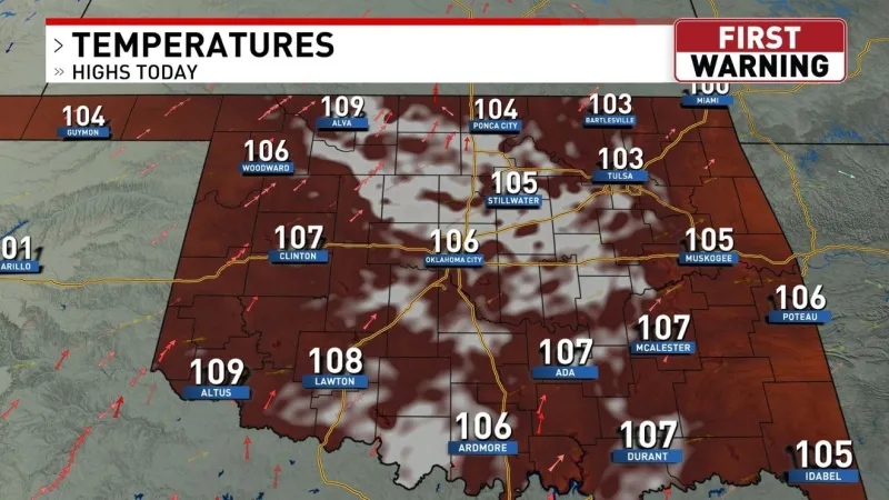 DANGEROUS HEAT IN OKLAHOMA!!!