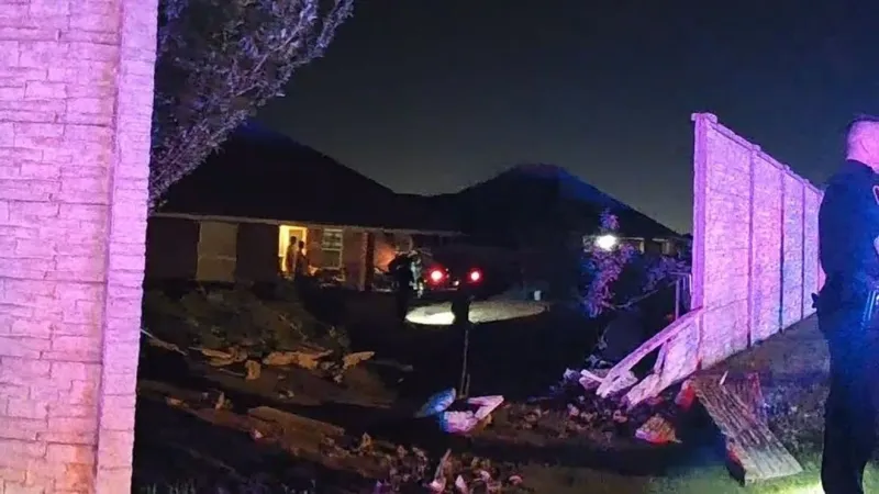 Suspected DUI leads to crash through fence and into Moore home near NW 13th and Santa Fe