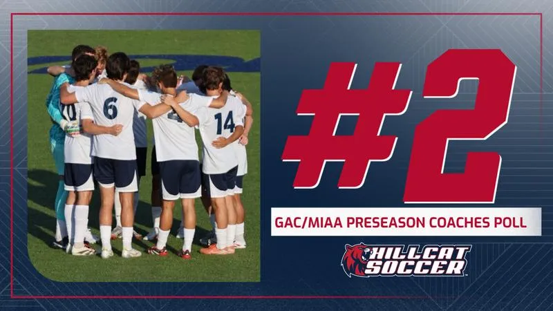 No. 6 Men's Soccer Selected Second in GAC/MIAA Preseason Coaches' Poll