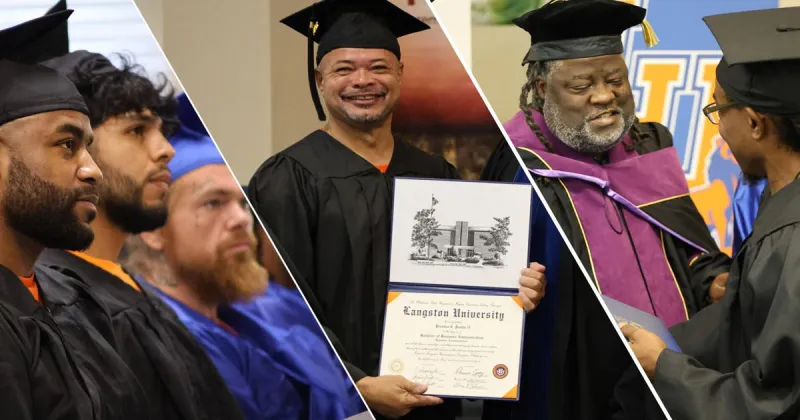 Langston University celebrates graduation for inmates at Dick Conner Correctional