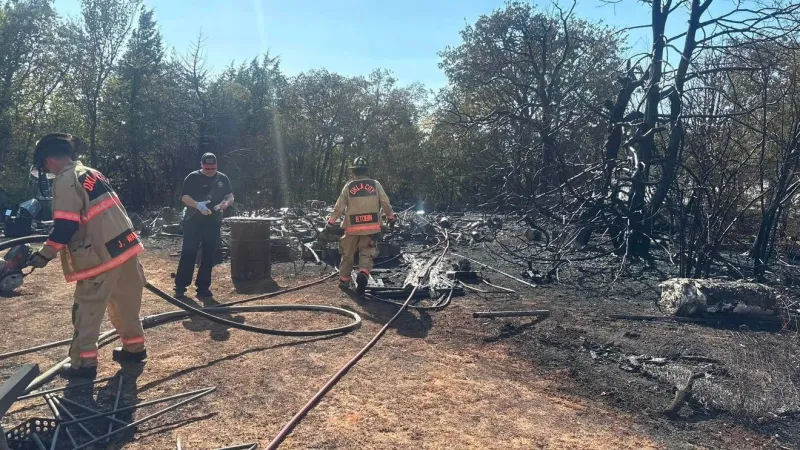 80-foot flames reported in Oklahoma City yard fire, shed destroyed
