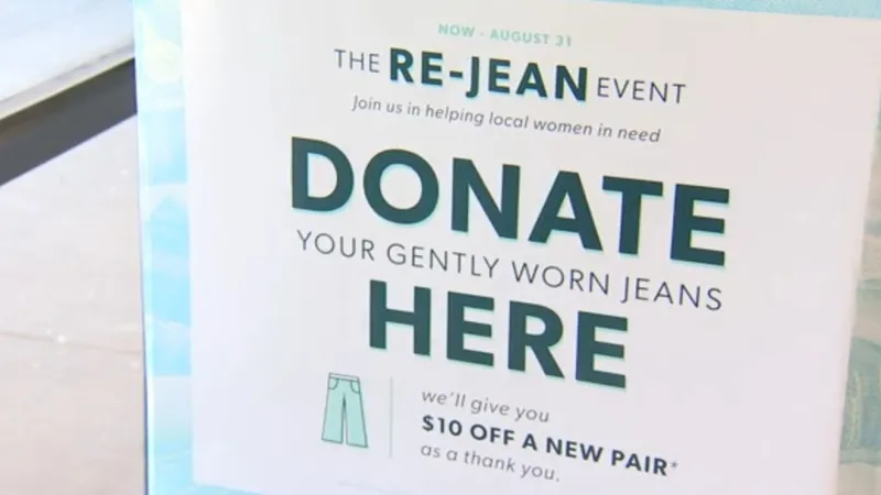 Clothing store supporting Owasso Baptist Children's Home with denim donations