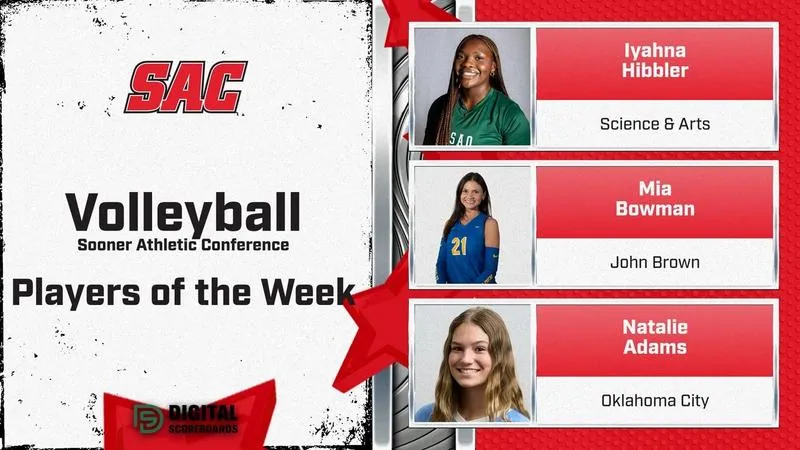 Adams Named SAC Setter of the Week