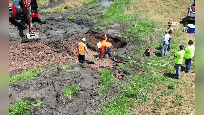 Bixby repairs Fry Ditch water line, but residents question infrastructure amid growth