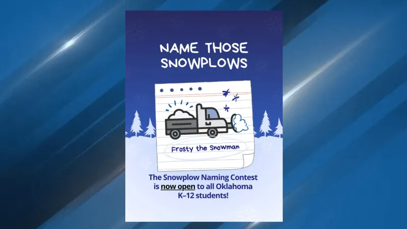 Oklahoma snow plow naming contest is now open, entries due by Sept. 28