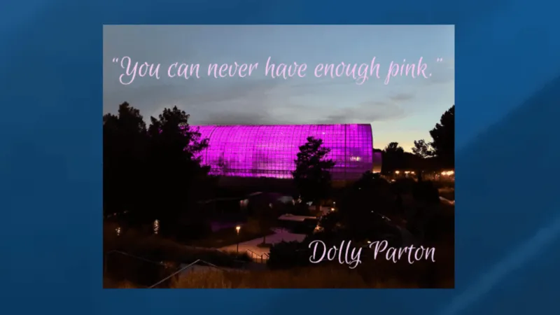 Myriad Botanical Gardens lights Crystal Bridge to honor Dolly Parton