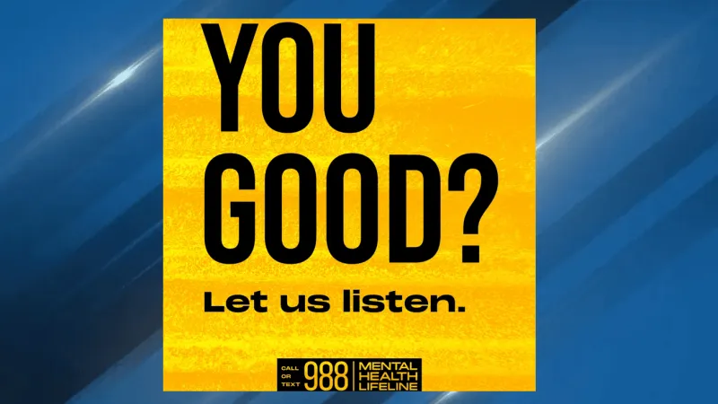 Oklahoma launches "You Good?" 988 campaign for Suicide Prevention Month, urging check-ins