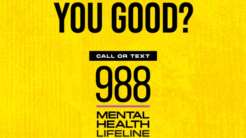 ODMHSAS launches "You Good?" 988 campaign ahead of suicide prevention month