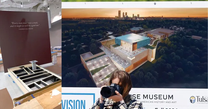 Gilcrease Museum officials offer look at new gallery spaces in final months ahead of reopening