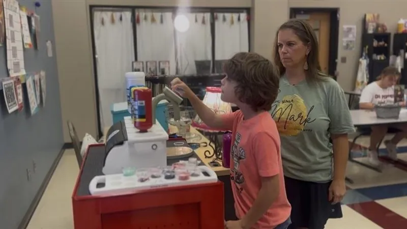 Tulsa-Invented Paint Machine Brings Color Theory to Life for Broken Arrow Students